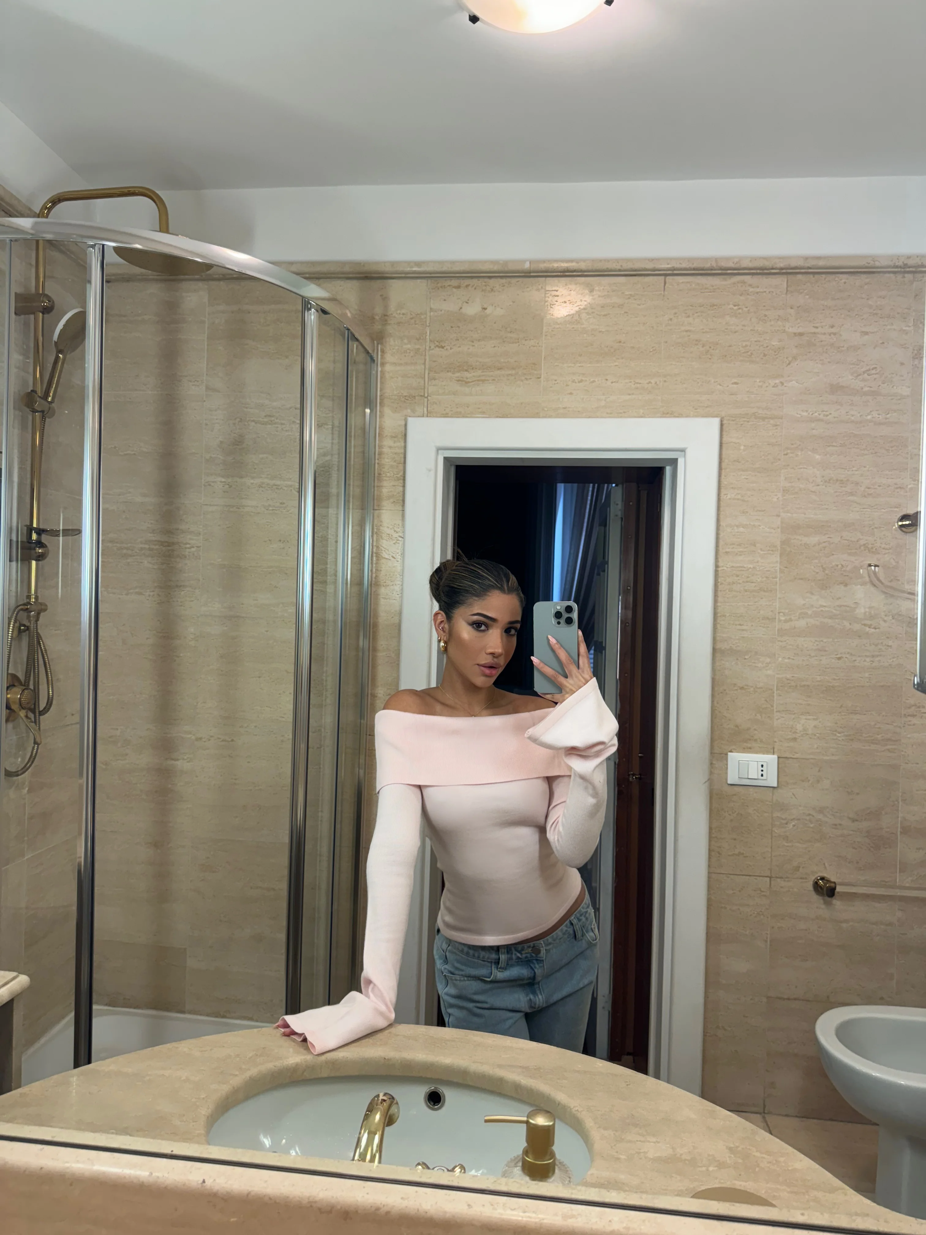 Kaia knit top - light pink - Image 10