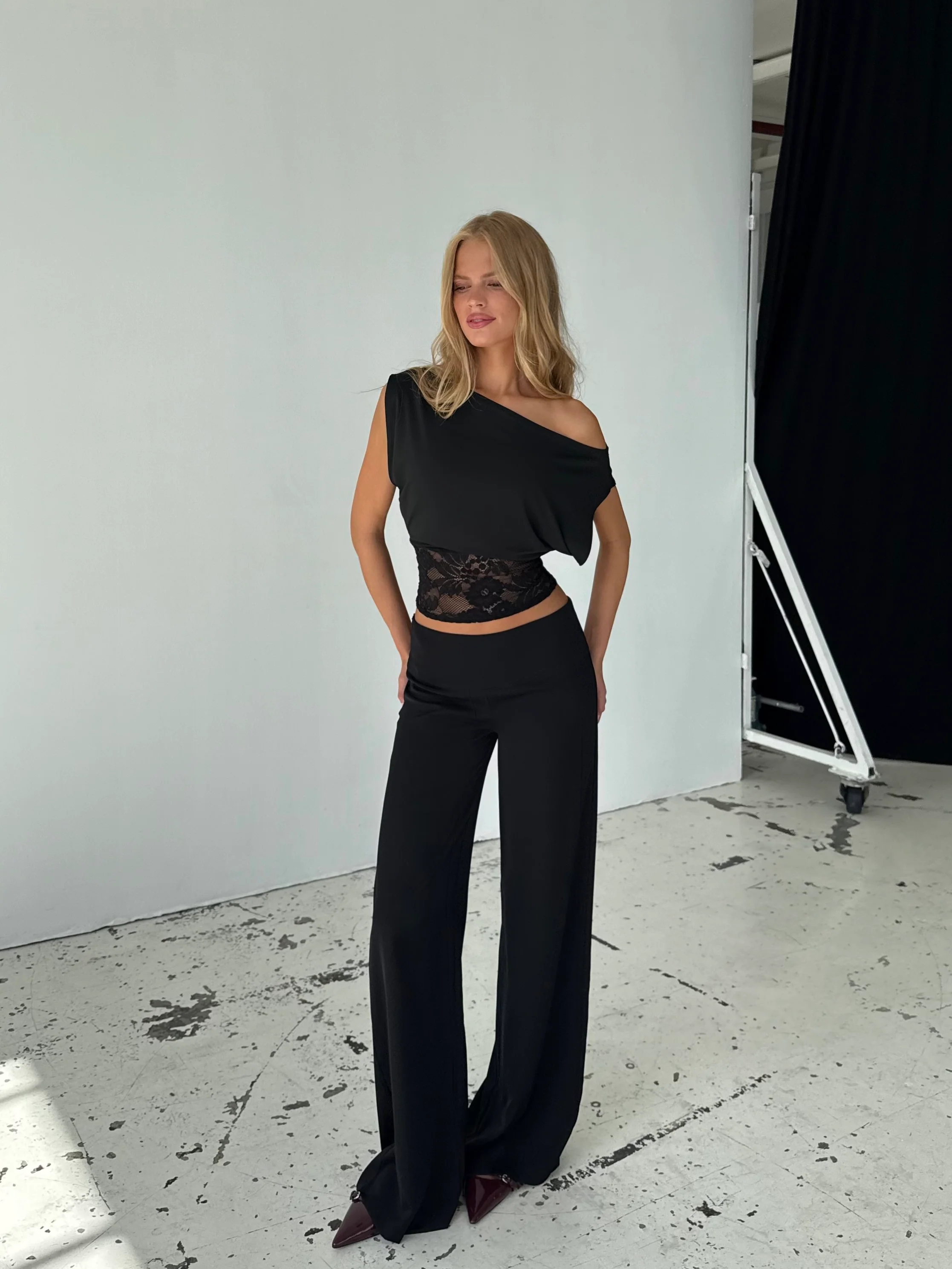 Hera basic lace top - black - Image 6