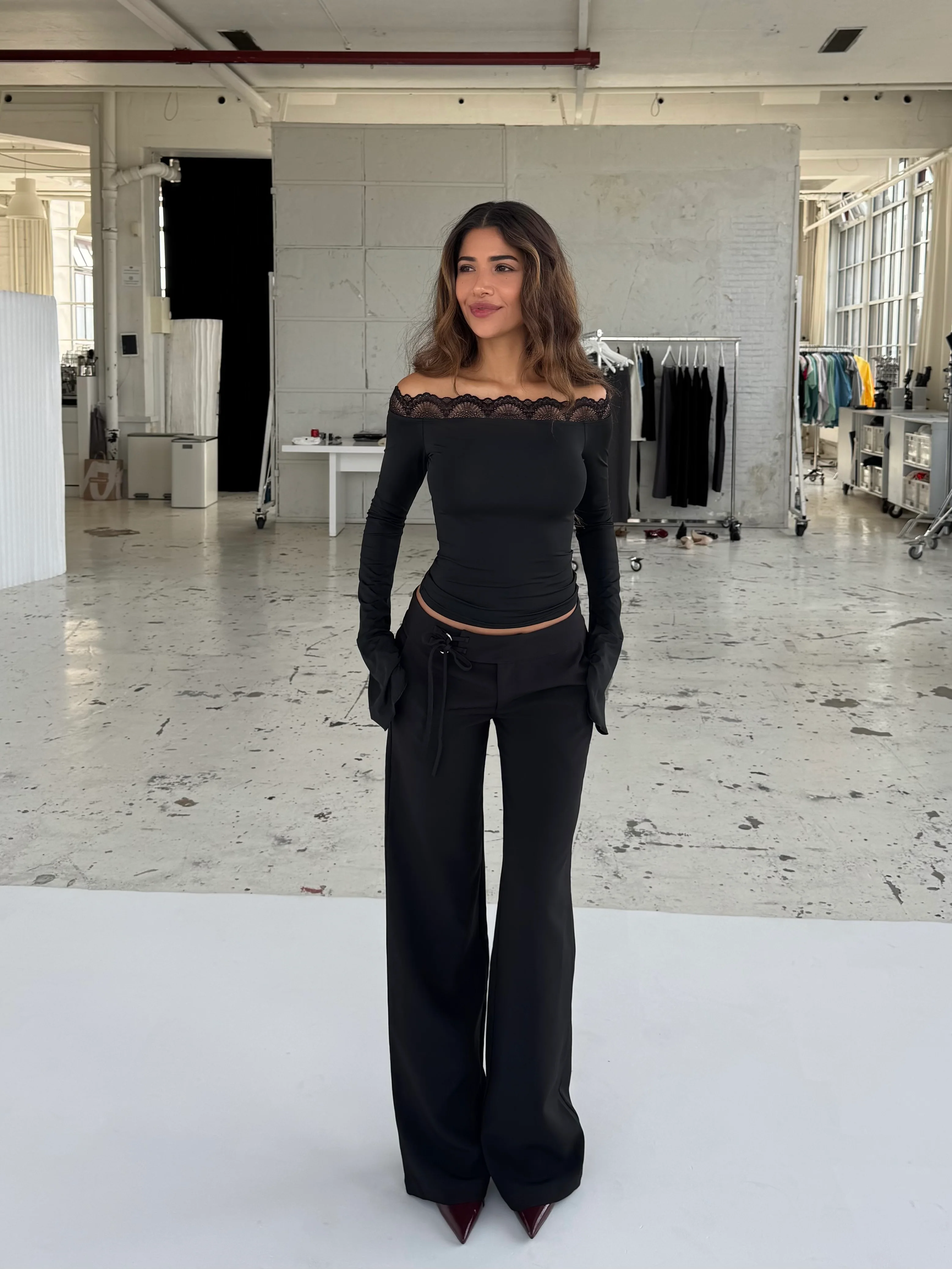 Bari Basic Lace Top – Black - Image 5