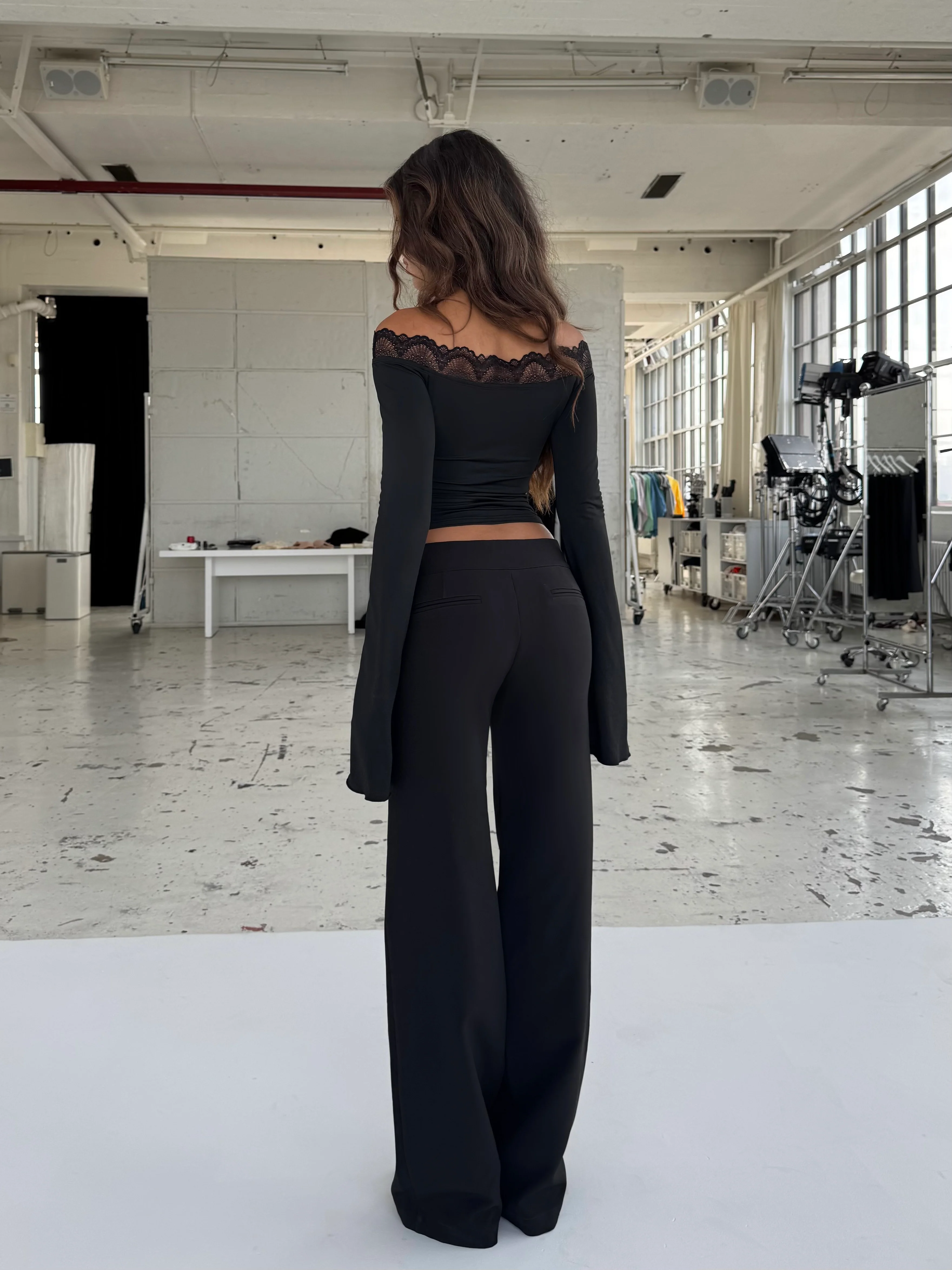 Bari Basic Lace Top – Black - Image 6